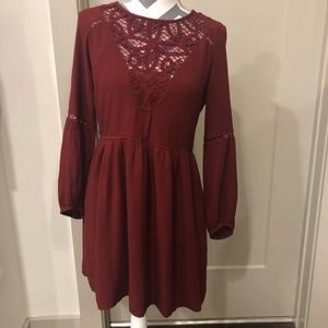 American Eagle Burgundy Dress